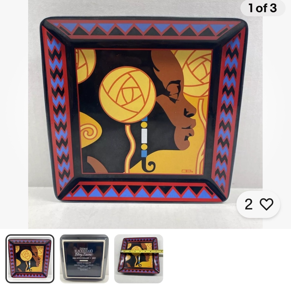 Thomas Blackshears Ebony Visions of Beauty PLATE African American